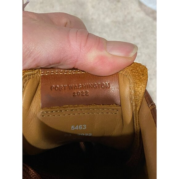 Allen Edmonds Porter City Derby Lace-Up Sneakers Brown Leather Mens Size 9D Casu - Picture 7 of 9